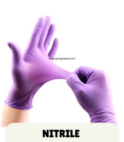 Petits Gants en Nitrile Violets pour Cuisine, Service Alimentaire et Ligne de Production