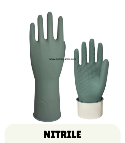 Gants en Nitrile Résistants et Faciles à Porter pour ménage et Lave-Vaisselle